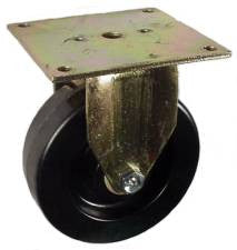 6" x 2" Phenolic Wheel ER Rigid Caster - 1,200 Lbs Capacity