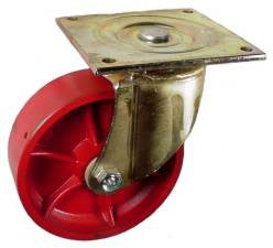 6" x 2" Ductile Steel Wheel ES Swivel Caster - 1500 Lbs Capacity