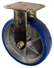 8" x 2" Polyurethane on Aluminum Wheel AR Rigid Caster - 1,250 Lbs Capacity