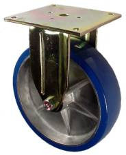8" x 2" Polyurethane on Aluminum Wheel ER Rigid Caster - 1,350 Lbs Capacity