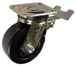 5" x 2" Phenolic Wheel AS Swivel Caster with total lock brake - 1,000 Lbs Capacity