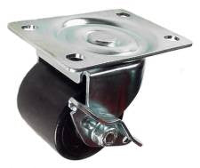 2C0020120ZNB - 2" Heavy Duty Plastic Wheel Swivel Caster with Brake and 300# Capacity