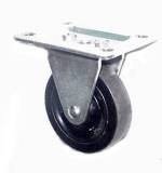 3" x 1" Hard Rubber Wheel Rigid Caster - 150 Lbs Capacity