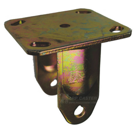 4" x 2" Rigid Caster Rig with 4" x 4-1/2" Top Plate - Part # 2RHA4AR