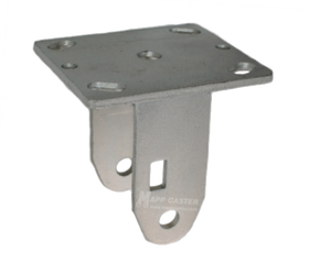 4" x 2" Rigid Caster Rig with 4" x 4-1/2" Top Plate - Part # P5004200002