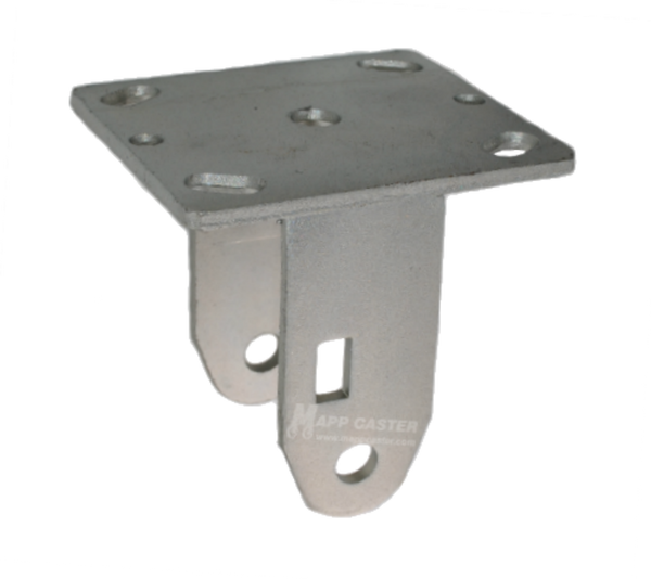 4" x 2" Rigid Caster Rig with 4" x 4-1/2" Top Plate - Part # P5004200002