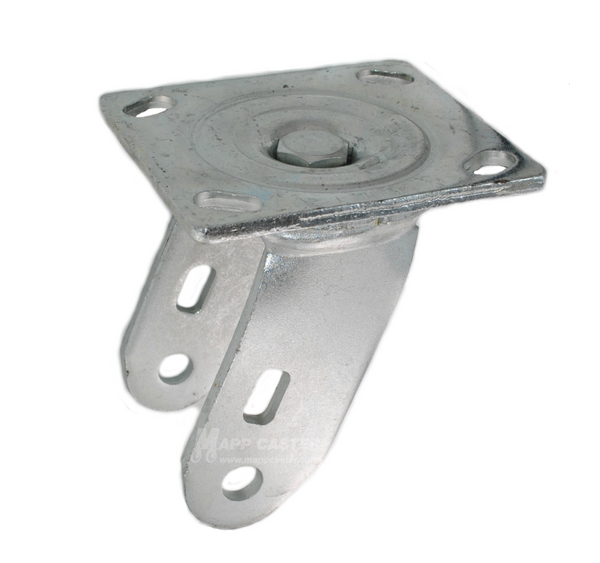5" x 2" Swivel Caster Rig with 4" x 4-1/2" Top Plate - Part # 2RHA5SASZN