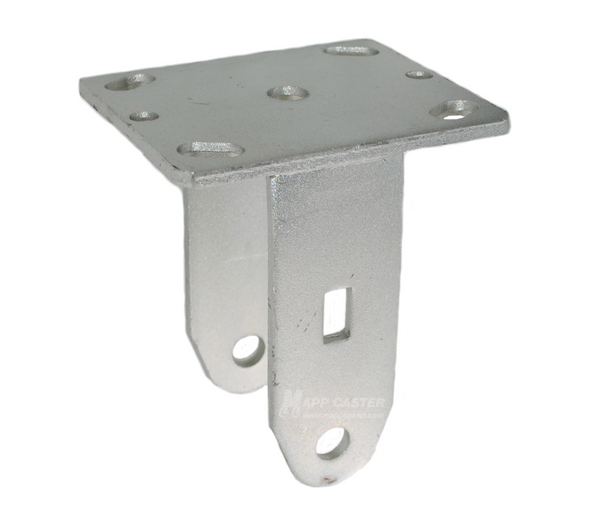 6" x 2" Rigid Caster Rig with 4" x 4-1/2" Top Plate - Part # P5006200002