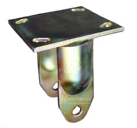 6" x 2" Rigid Caster Rig with 4" x 4-1/2" Top Plate - Part # 2RHA6AR