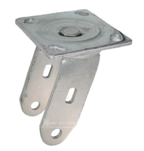 6" x 2" Swivel Caster Rig with 4" x 4-1/2" Top Plate - Part # 2RHA6SASZN