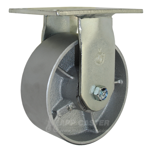 6" Heavy Duty Casters | 6" x 2-1/2" Steel Wheel Rigid Caster - 26HRSTL