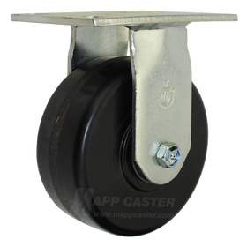 6" Industrial Casters | 6" x 2-1/2" Phenolic Wheel Rigid Caster - 26HR87