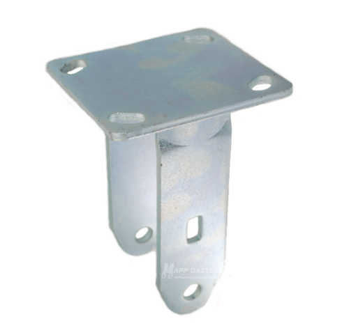 8" x 2" Rigid Caster Rig with 4" x 4-1/2" Top Plate - Part # P5008200002
