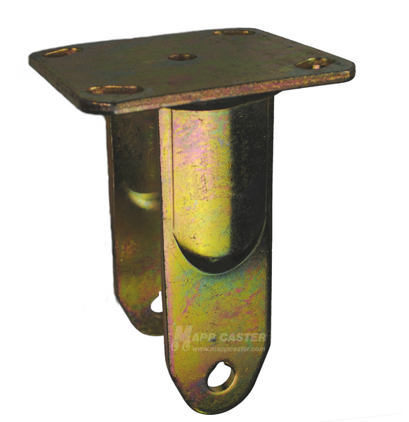 8" x 2" Rigid Caster Rig with 4" x 4-1/2" Top Plate - Part # 2RHA8AR