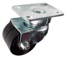 2-1/2" x 1-3/4" Elastomer Twin Wheel Caster - 400 Lbs Capacity