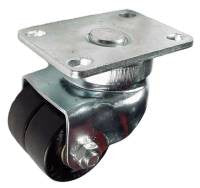 42032XH - 2" Hard Rubber Twin Wheel Swivel Caster with 250 Lbs Capacity