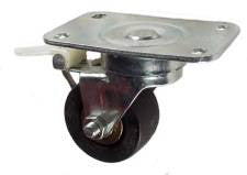 4524XRDNRB - Low Profile 2" Neoprene Wheel Swivel Caster with Brake