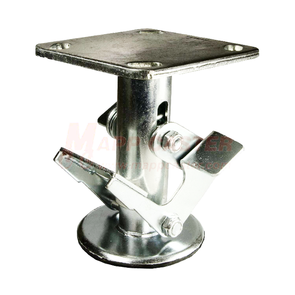 Stainless Steel Floor Lock for 4" x 2" Wheel Casters - Part # LFL40S17