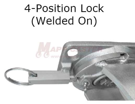 12" x 3" Rubber on Iron Wheel P71 Swivel Caster - 1,300 Lbs Capacity