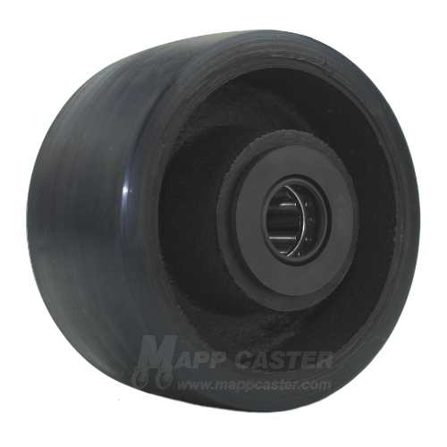4" x 2" Polyurethane on Iron Wheel with Bearings - Part # QPCI4M0