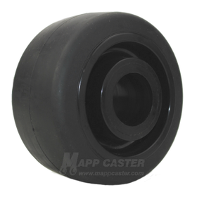 4" x 2" Rubber on Nylon Core Caster Wheel - Part # LED420RN23B