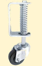 Spring Loaded Gate Caster Bracket - 200 Lbs Capacity