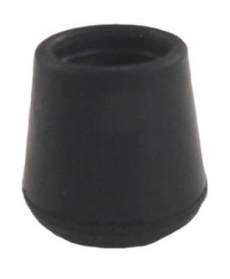 1" rubber tip for legs, canes, equipment, etc.
