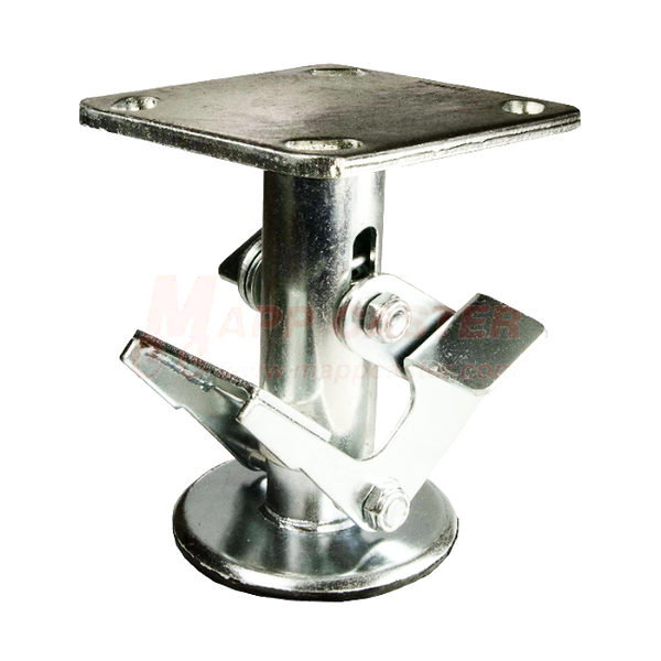 Stainless Steel Floor Lock for 5" x 2" Wheel Casters - Part # LFL50S17