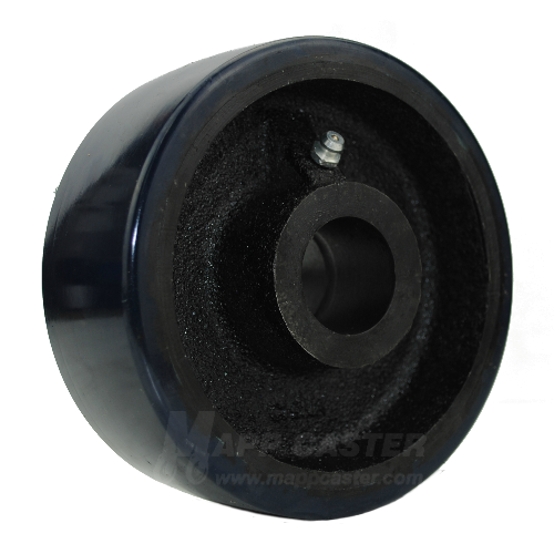 5" x 2" Polyurethane on Iron Wheel - Part # QPCI5M0