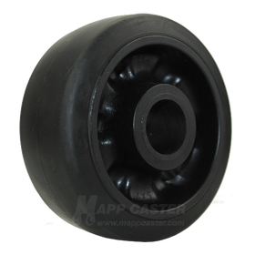 5" x 2" Rubber on Nylon Core Wheel - Part # LED520RN23B