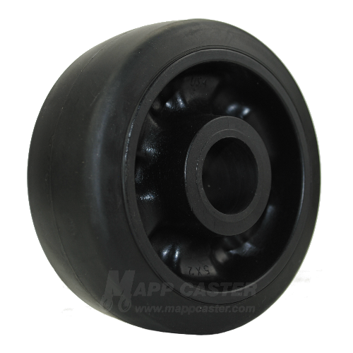 5" x 2" Rubber on Nylon Core Wheel - Part # LED520RN23B