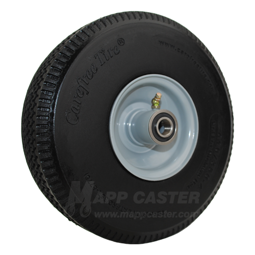 10" x 3" (4.10/3.50-4) Flat Free Premium Hand Truck Wheel Rear - Part# 61010BULK 