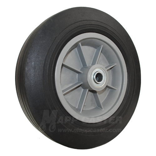 10" Flat Free Solid Rubber Hand Truck Wheel - Part# 6111025