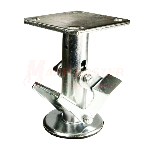 Stainless Steel Floor Lock for 6" x 2" Wheel Casters - Part # LFL60S17