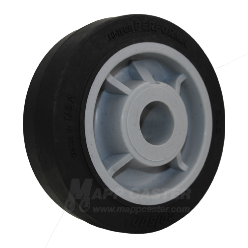 6" x 2" Thermoplastic Rubber (TPR) Wheel - Part # G5.00006.456.2