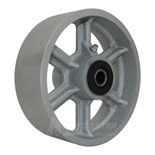6" x 2" Cast Iron Caster Wheel with Bearings - Part # QSTL6M0