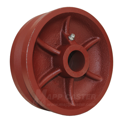 LDV60JT84 | 6" x 2" V-Groove Ductile Steel Wheel