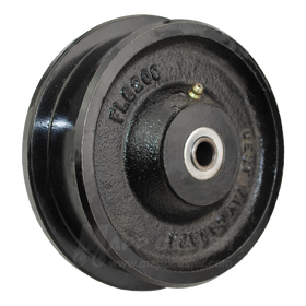 6" x 2" Flanged Ductile Steel Wheel - 2,000 Lbs Capacity