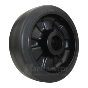 6" x 2" Rubber on Nylon Core Wheel - Part # LED620RN23B