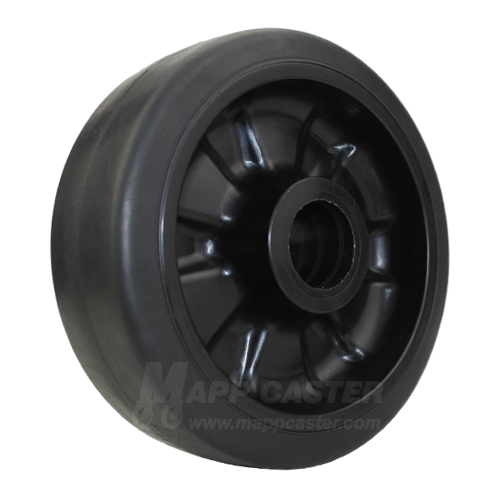 6" x 2" Rubber on Nylon Core Wheel - Part # LED620RN23B