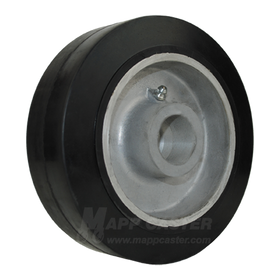 6" x 2" Rubber on Aluminum Core Wheel - Part # 2WS7706