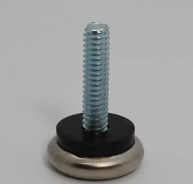 7/8" Diameter Metal Base Glide Base with 1/4"-20 x 1" Threaded Stem