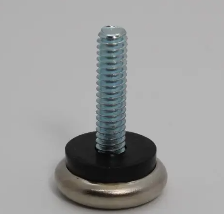 7/8" Diameter Metal Base Glide Base with 1/4"-20 x 1" Threaded Stem