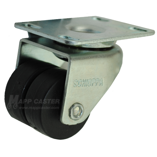 1-3/8" x 1-5/16 Twin Nylon Swivel Caster (Freezer Caster) - Part #7GLD158NR36