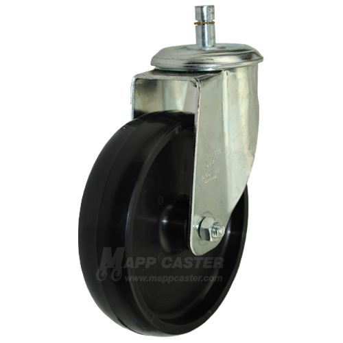 5" x 1-1/4" Wheel Swivel Caster With 74/16"x 7/8" Grip Ring Stem - Part #: 7GLEG4512NPP