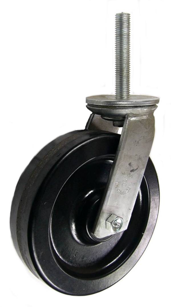 thumbnail image 2 of Heavy Duty 8x2 Swivel Casters With Brake (Set Of 4) – 1250 Lbs Capacity Each, Semi-Steel Wheel 2 of 3