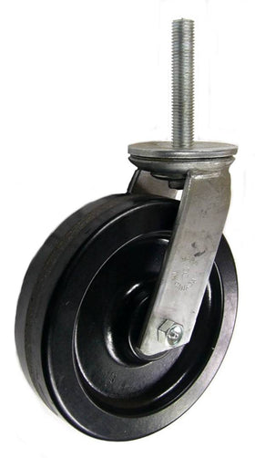 8" x 2" Phenolic Wheel Swivel Caster with 3/4" Threaded Stem - 1,250 Lbs Capacity