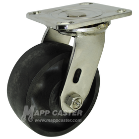 5" x 2" Hi-Temp Heateater Wheel Stainless Steel Swivel Caster - 1,000 Lbs Capacity