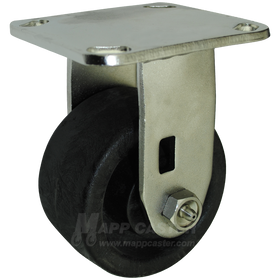 4" x 2" Hi-Temp Heateater Wheel Stainless Steel Rigid Caster - 800 Lbs Capacity