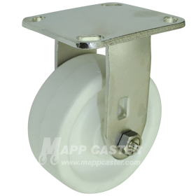 5" x 2" Retort Wheel Stainless Steel Rigid Caster - 650 Lbs Capacity
